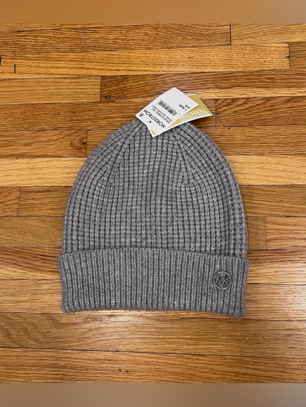 NWT MICHAEL KORS PEARL HEATHER GREY BEANIE HAT